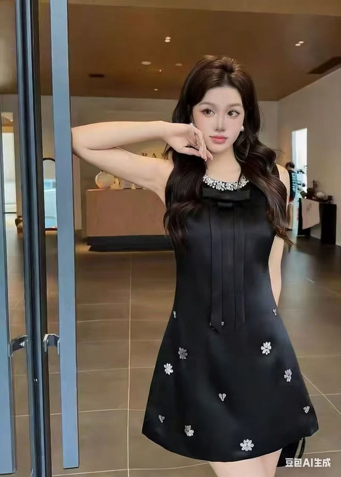 The "Bijou Bow" Mini Dress