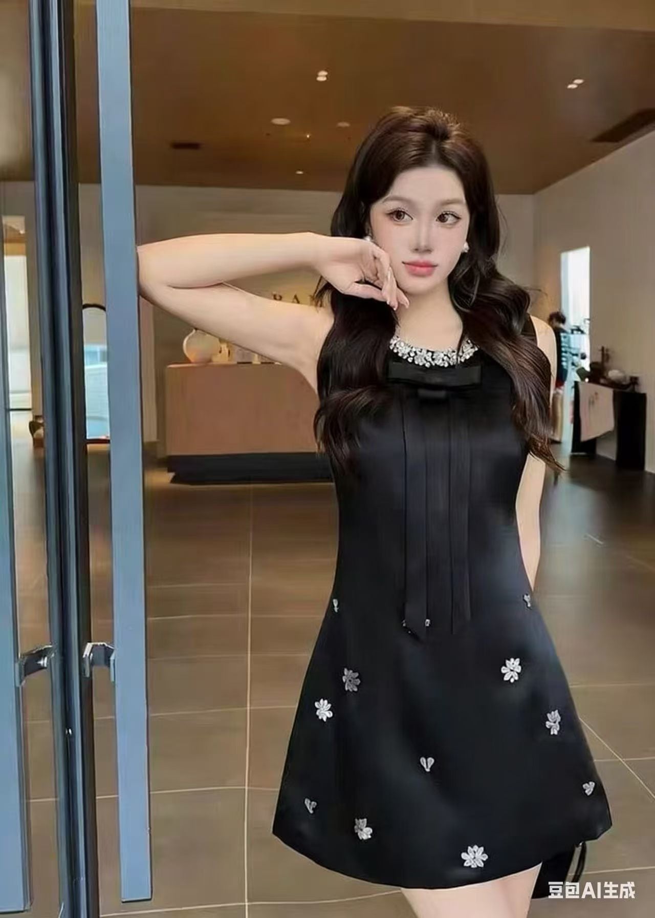 The "Bijou Bow" Mini Dress