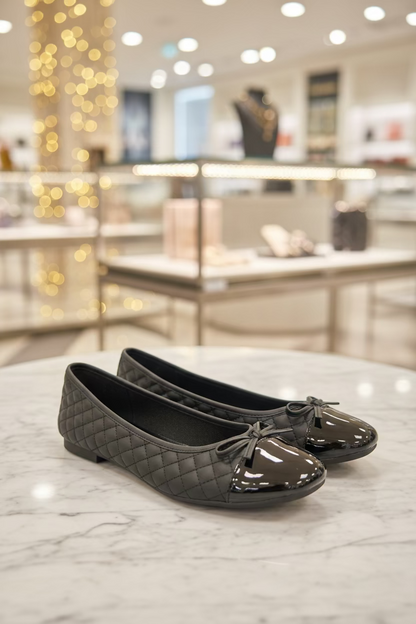 The “Audrey” Cap Toe Ballet Flat