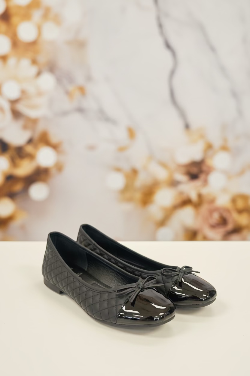 The “Audrey” Cap Toe Ballet Flat