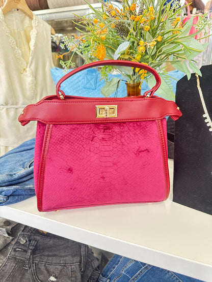 The Peek-A-Boo Luxe Top-Handle Bag