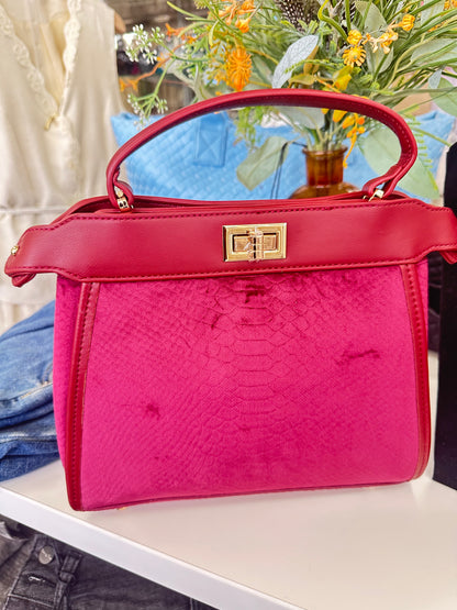 The Peek-A-Boo Luxe Top-Handle Bag