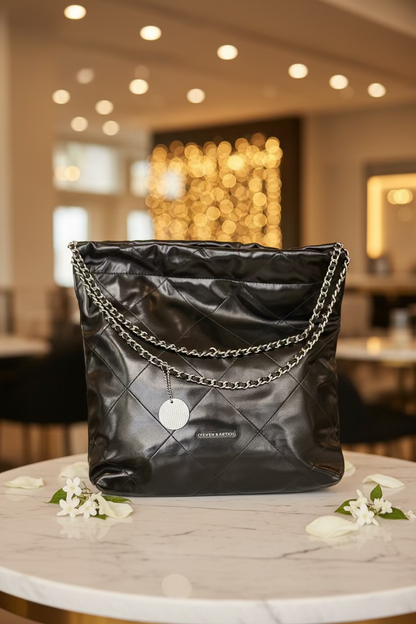 The CLEVER &amp; BEACH Quilted Chain Hobo