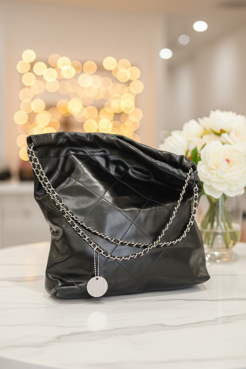 The CLEVER &amp; BEACH Quilted Chain Hobo