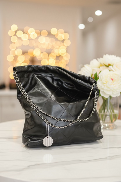The CLEVER &amp; BEACH Quilted Chain Hobo