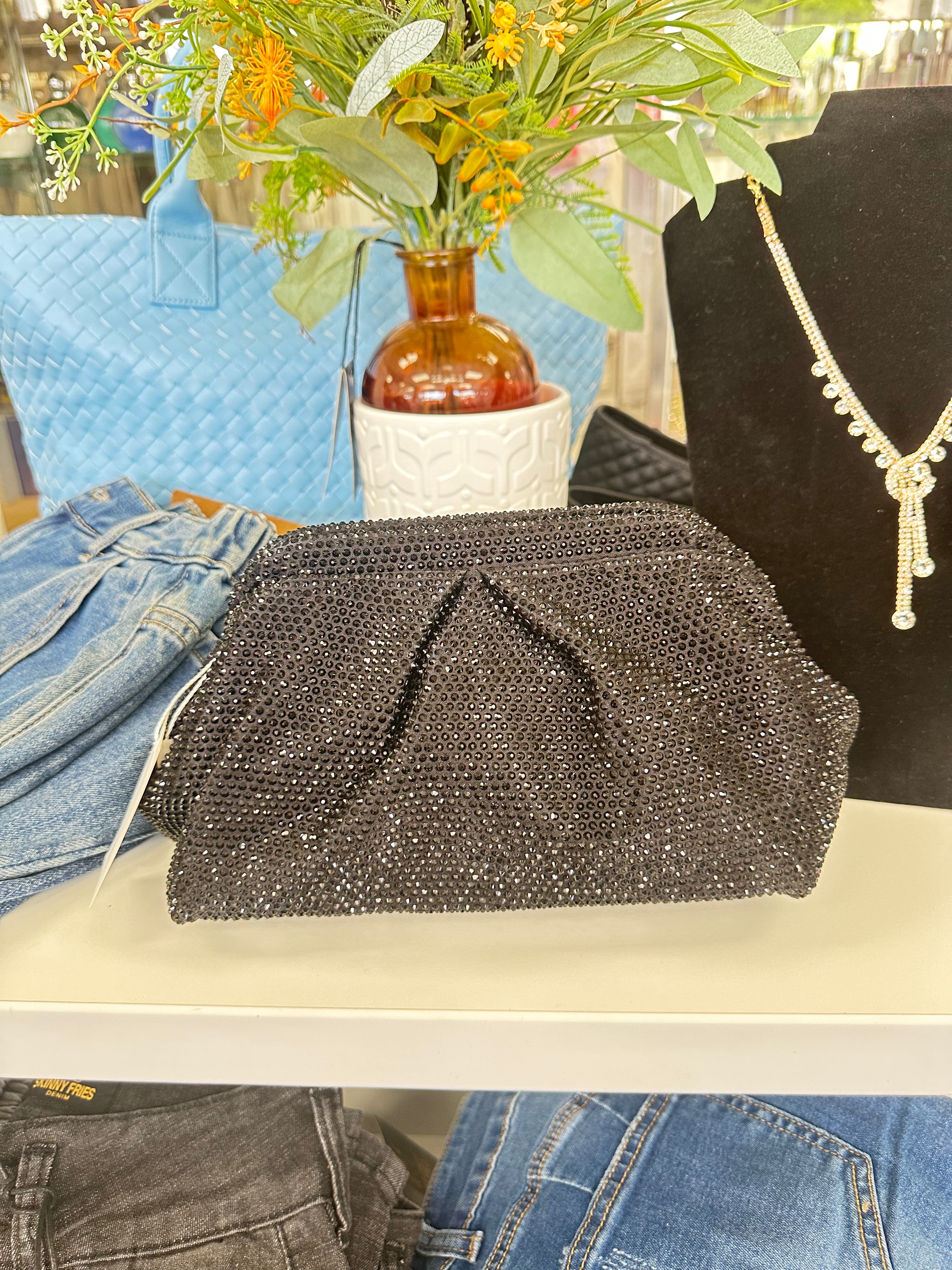 The Disco Luxe Crystal Clutch