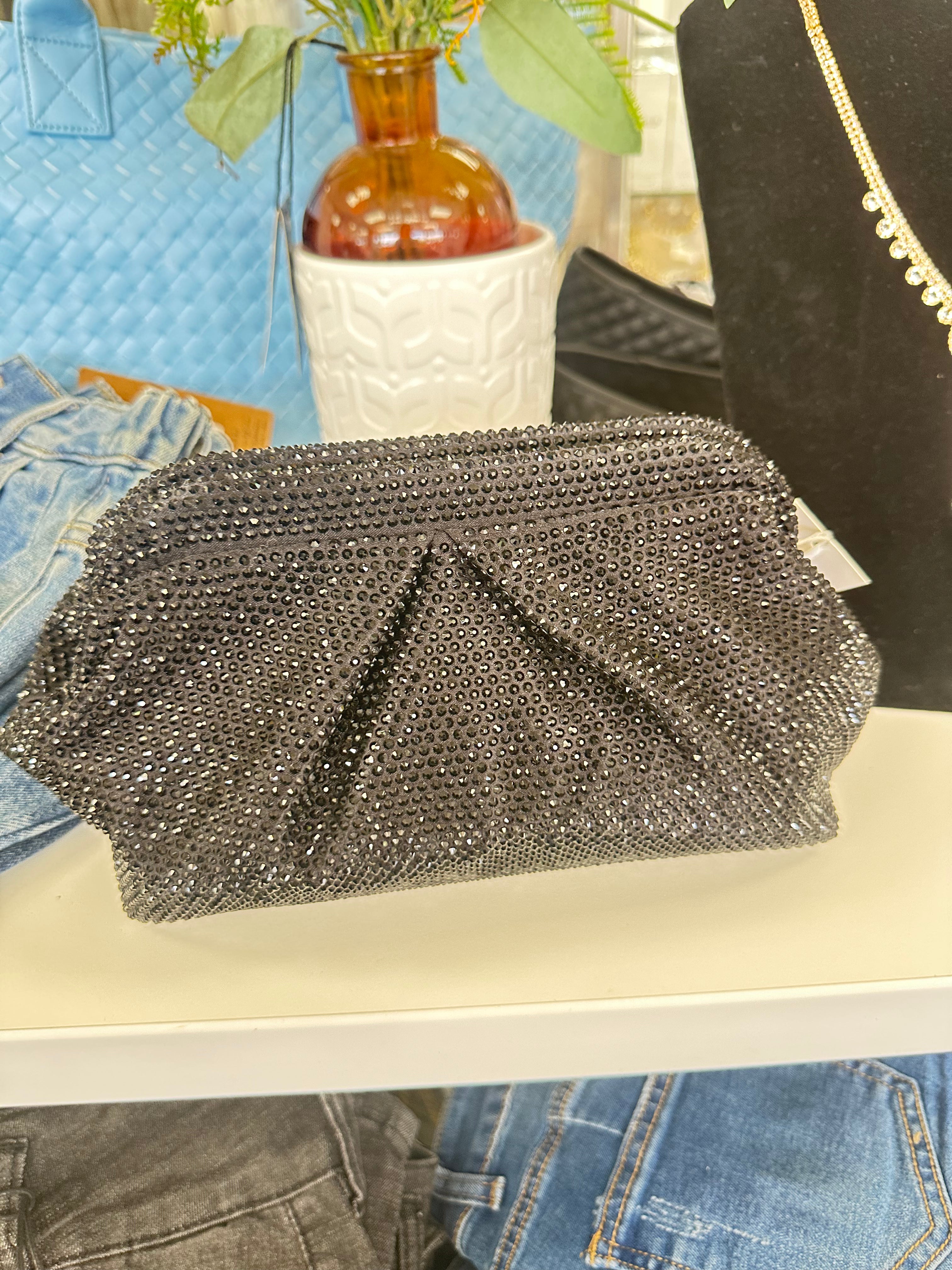 The Disco Luxe Crystal Clutch