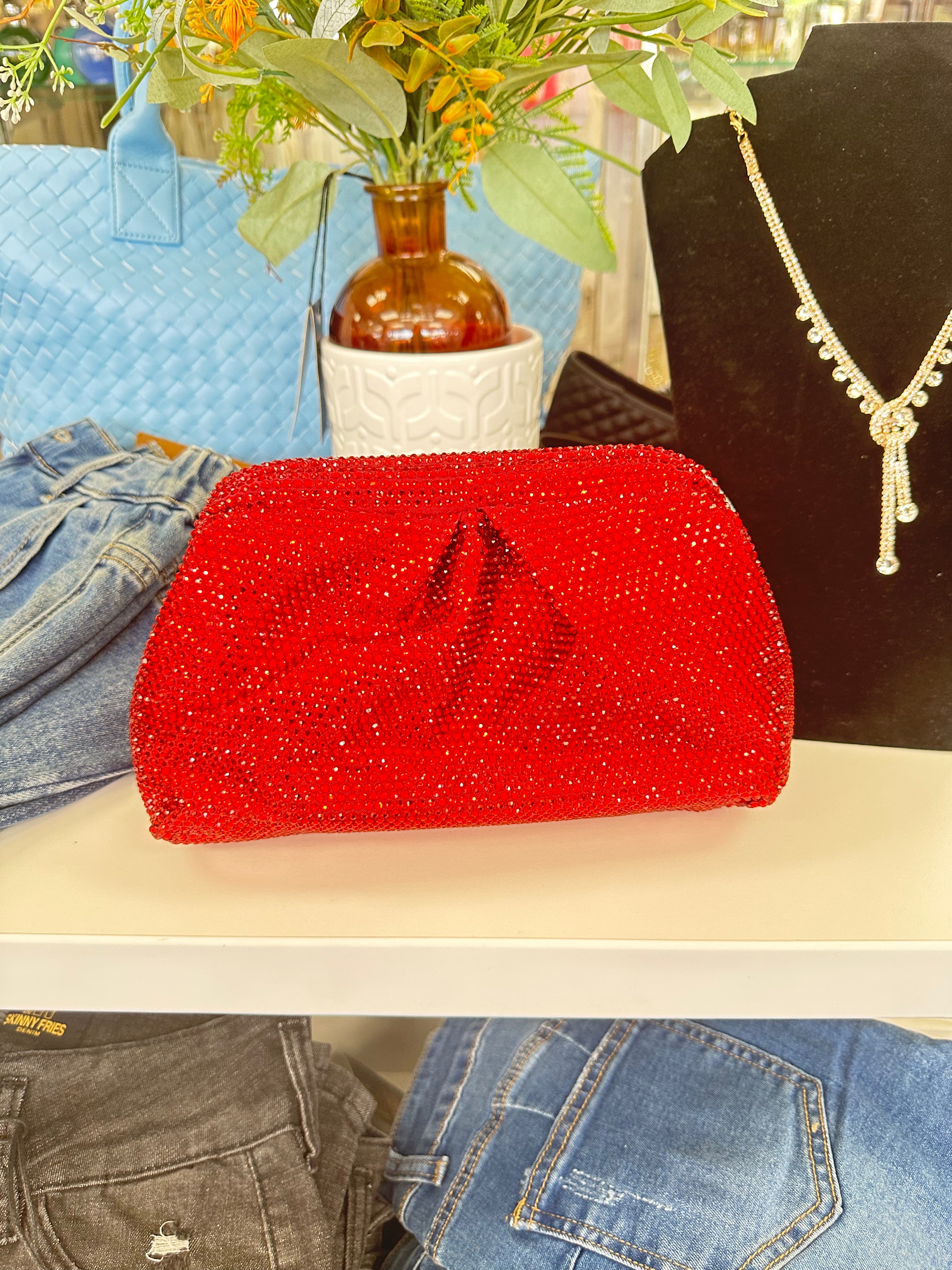 The Disco Luxe Crystal Clutch
