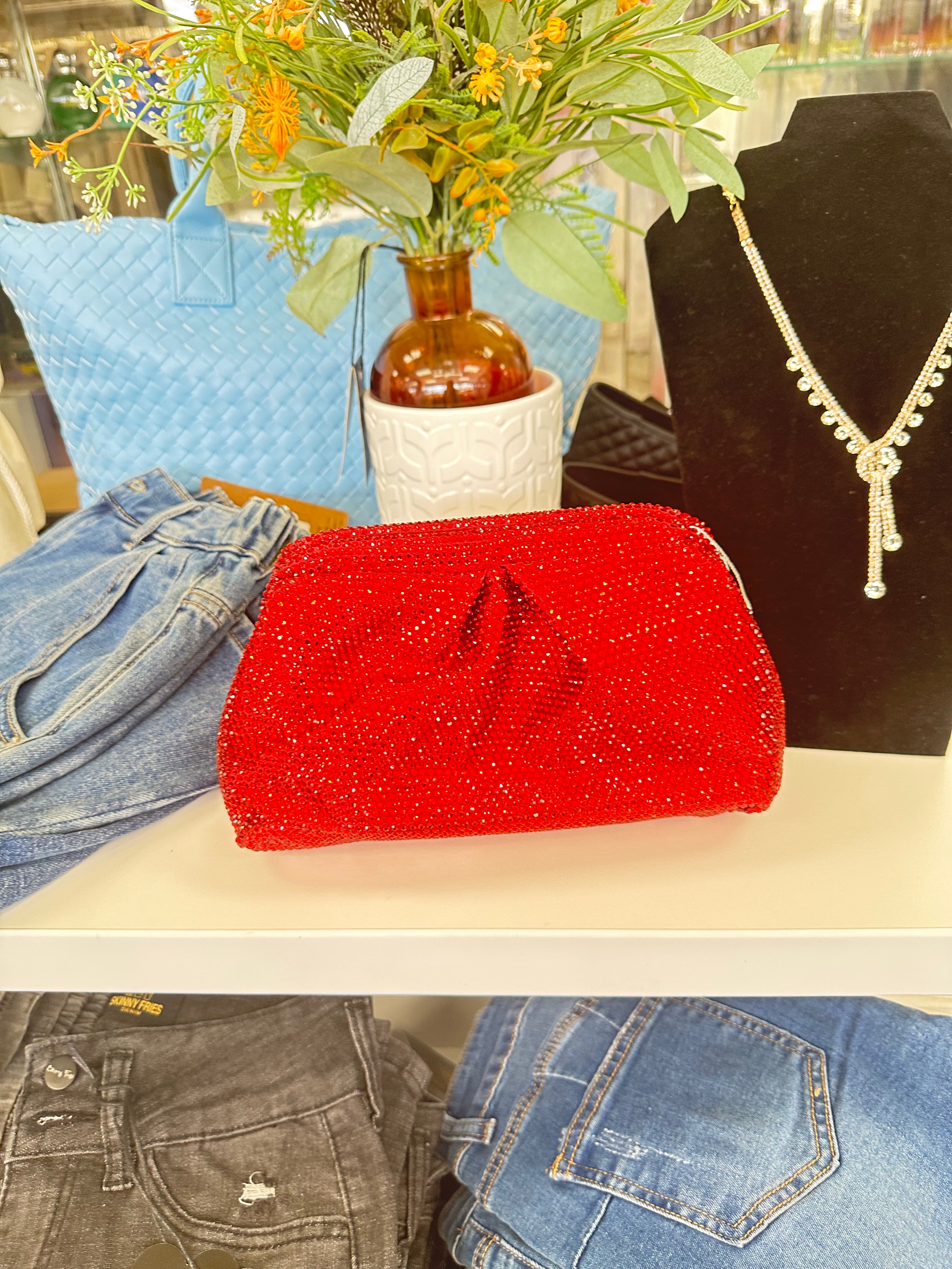 The Disco Luxe Crystal Clutch
