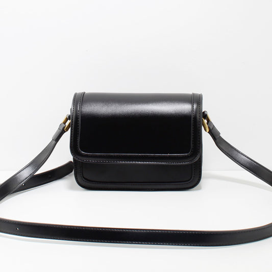 Black leather crossbody