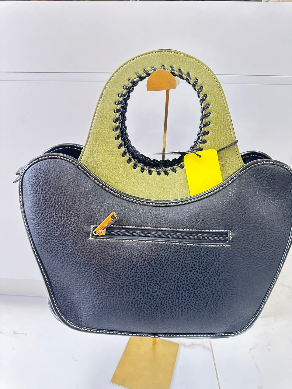 Spring Butterfly Fashion Bag front view showing butterfly design