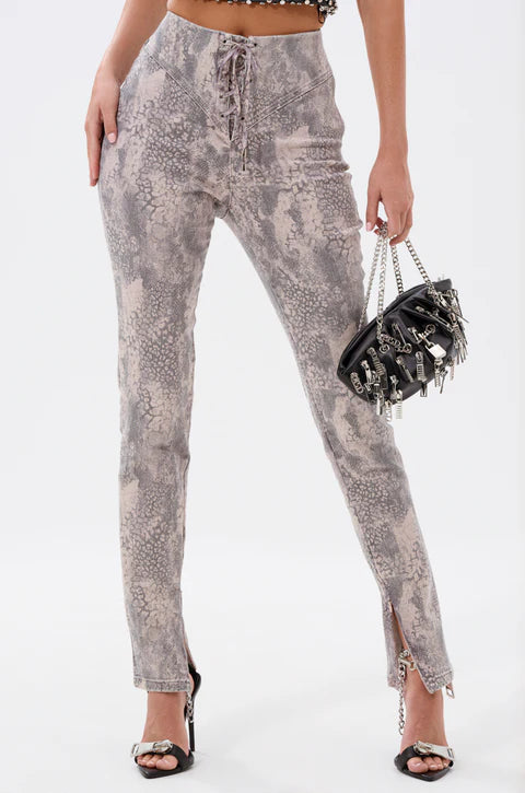 In The Sun Snake Lace-Up Pants