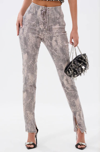 In The Sun Snake Lace-Up Pants
