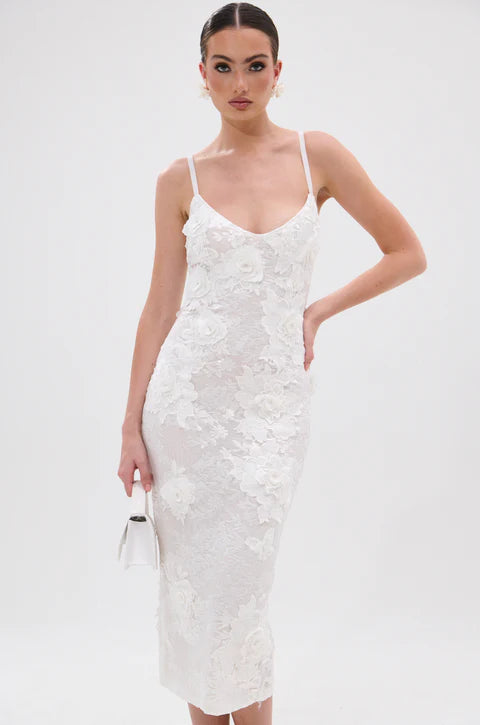 Iris Floral Midi Dress