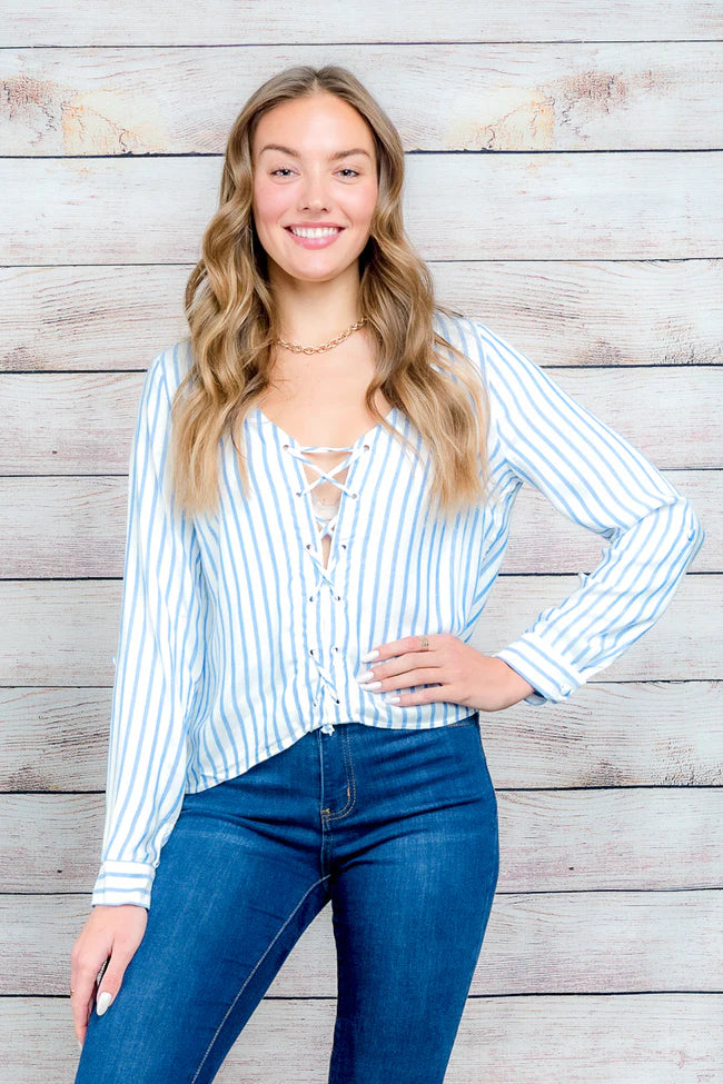 Long Sleeve Striped Top
