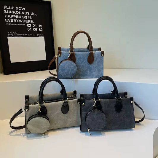 MINI RETRO PU LEATHER SHOULDER AND CROSSBODY BAG FOR  WOMEN