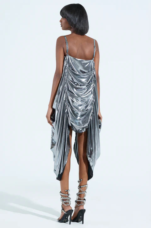 Metallic Fringe Dress