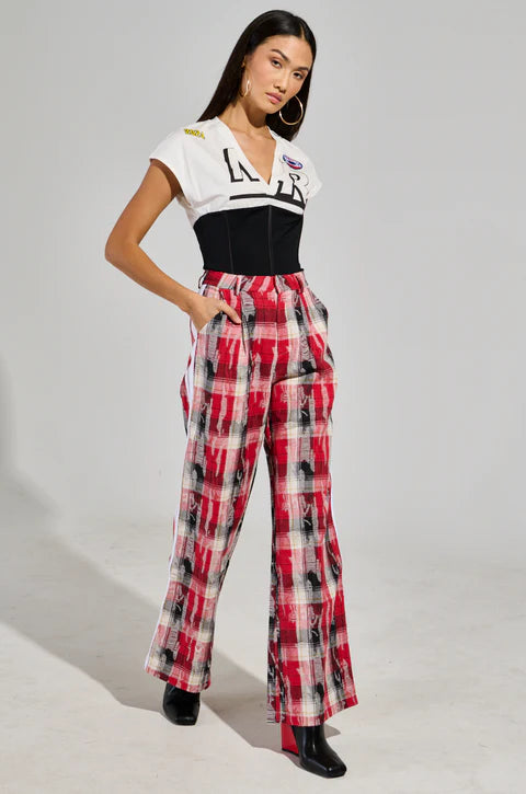 Multi Color Wide Pants