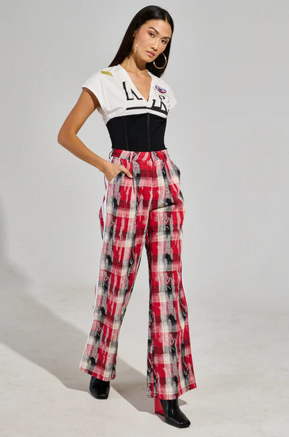 Multi Color Wide Pants