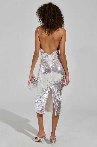 Sequin Midi Dress