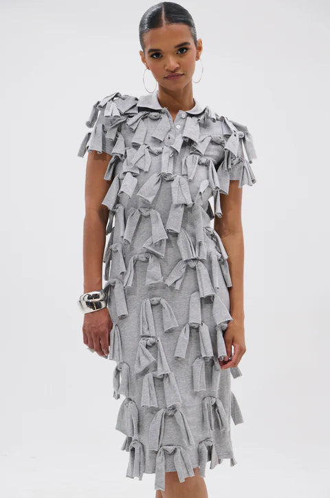 Tied Down Knot Midi Dress