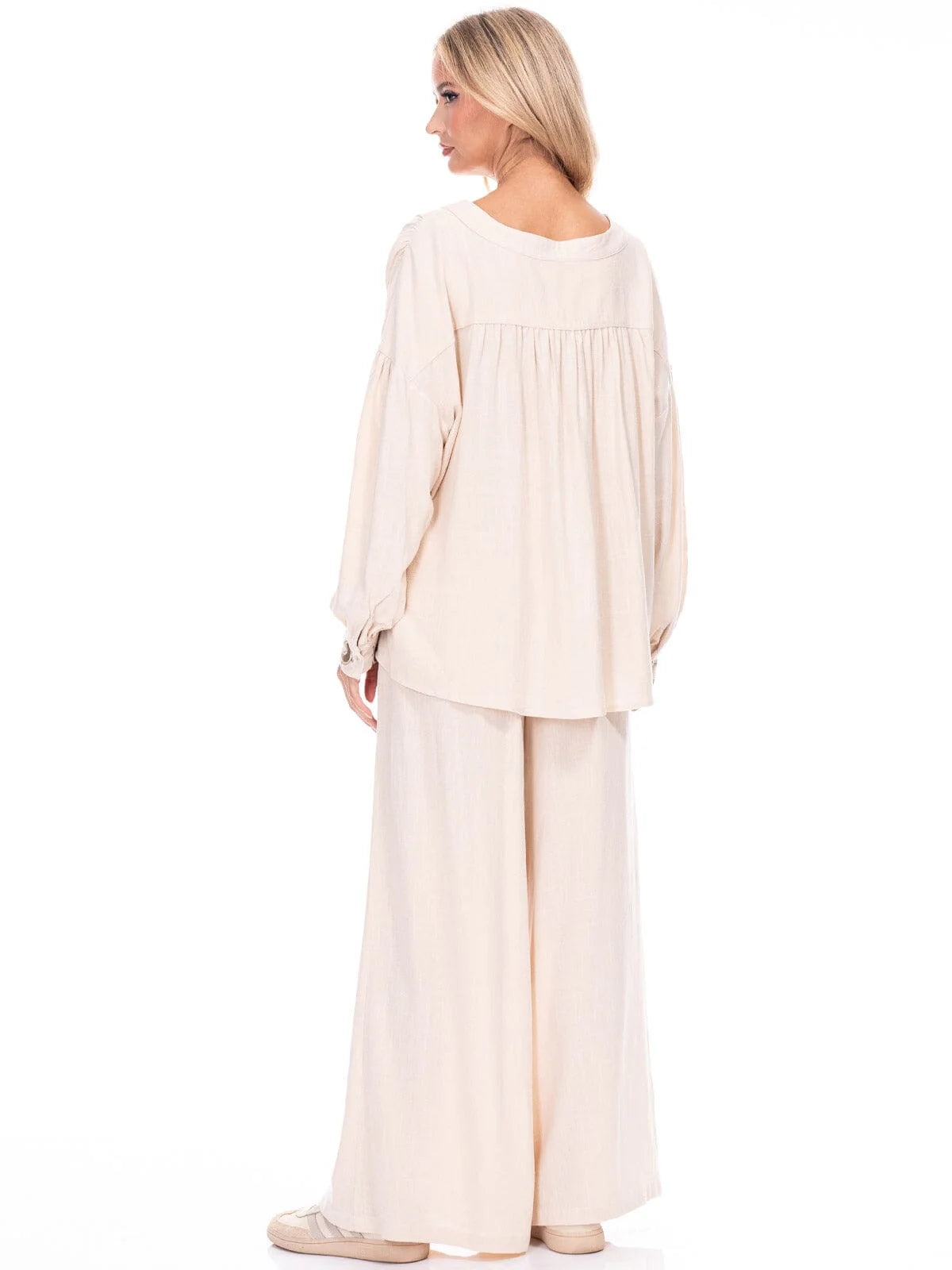 Women’s Elastic Waist Embroidered Pants