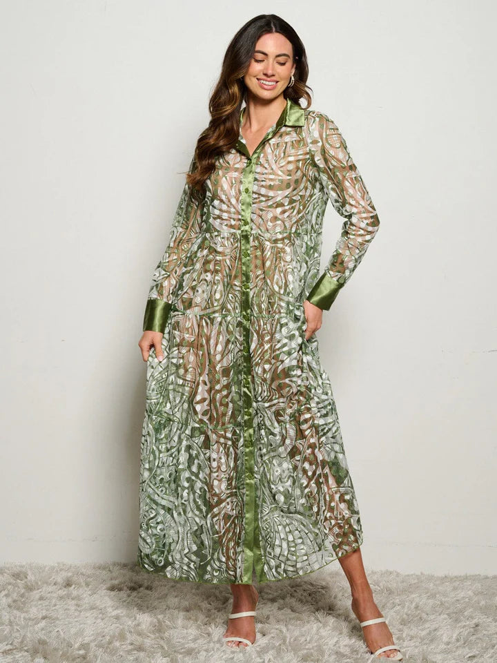 Button Up Maxi Dress