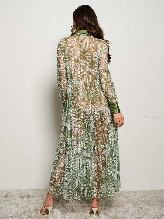 Button Up Maxi Dress