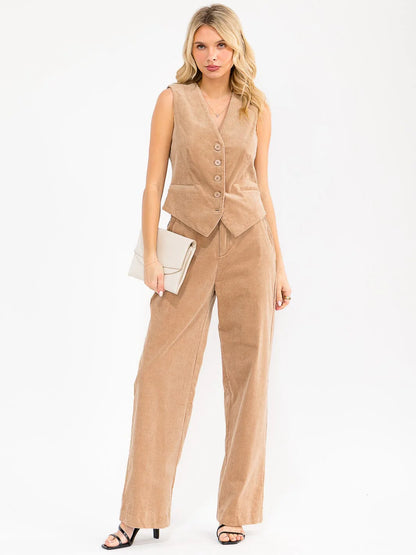 Women’s Wide Leg Pants Corduroy