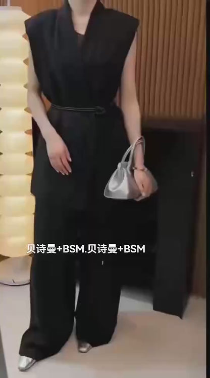 The "Boss Mode" Vest &amp; Wide-Leg Pant Set